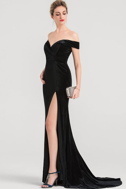 Robe Chic Velours Noire