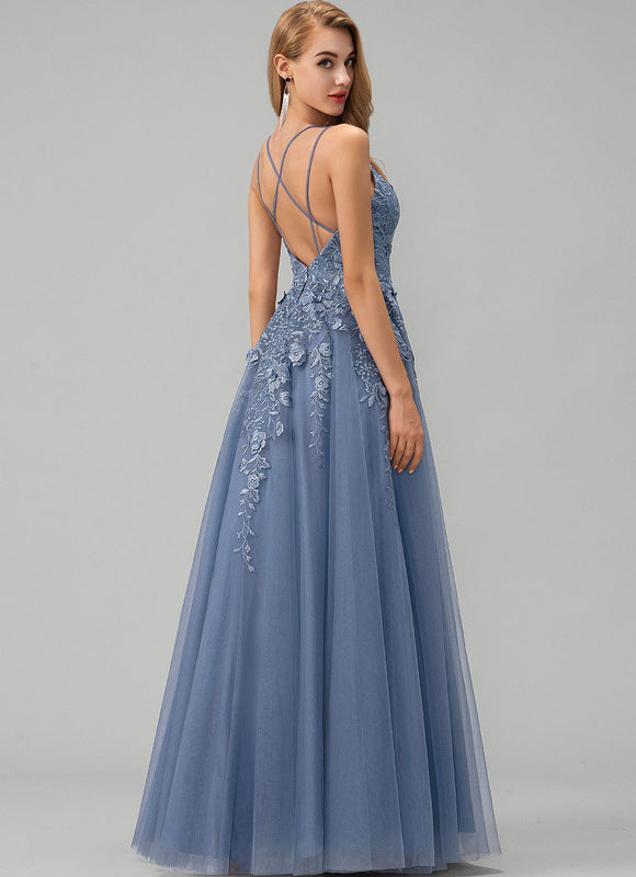 Robe Chic Glamour Tulle Longueur - gallery 1
