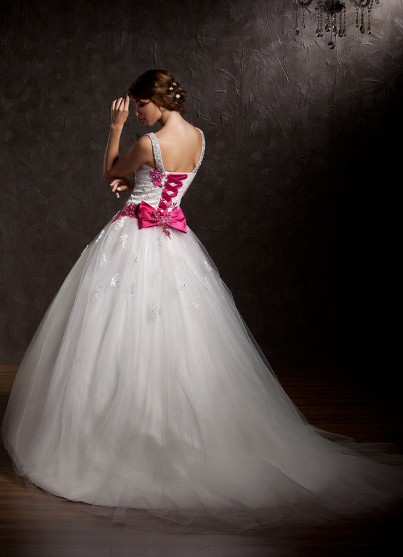 Robe Chic Princesse Tulle Satin - gallery 1