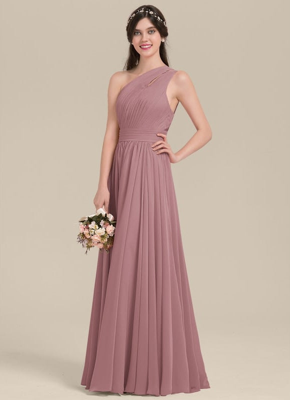 Robe Chic Asymétrique Beige - gallery 2