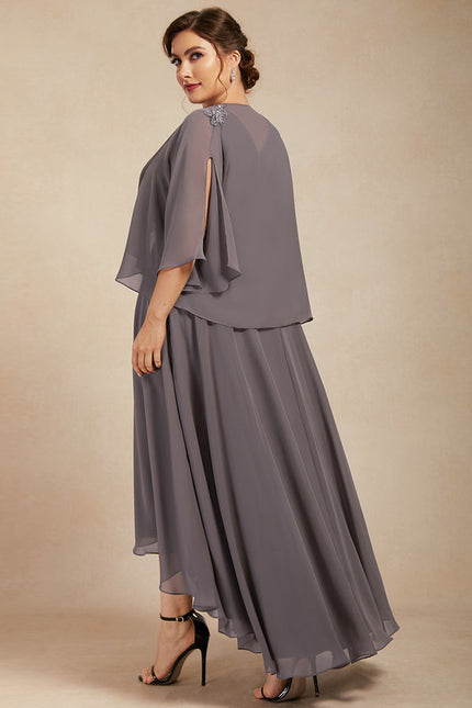 Robe Chic Couture Grise - gallery 9