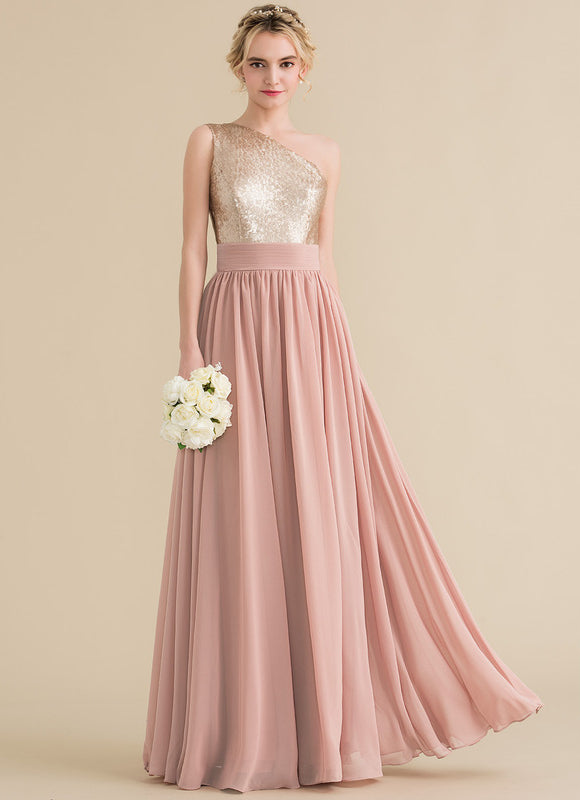 Robe Chic Éclat Rosé Asymétrique