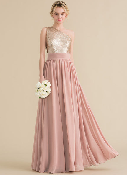 Robe Chic Éclat Rosé Asymétrique