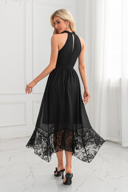 Robe Chic Mousseline Noire - gallery 2