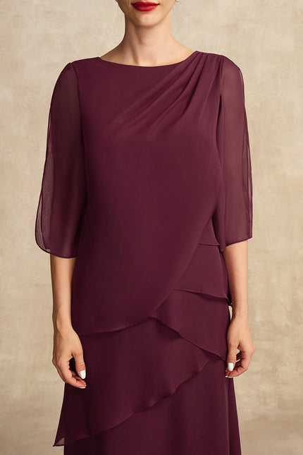 Robe Chic Mousseline Améthyste - gallery 1