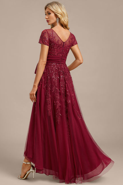Robe Chic Vaporeuse Bordeaux - gallery 6