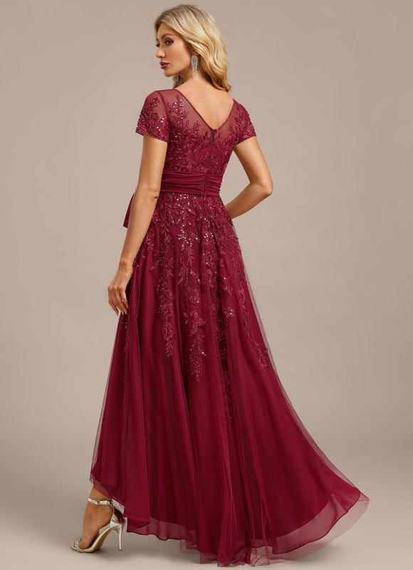 Robe Chic Vaporeuse Bordeaux - gallery 6