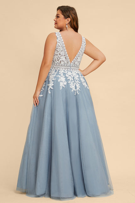Robe Chic Glamour Tulle Longueur - gallery 6