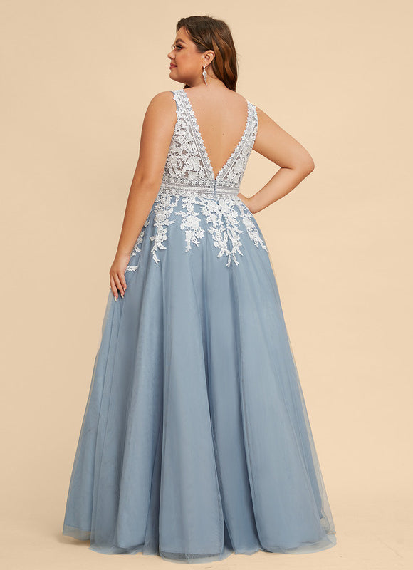Robe Chic Glamour Tulle Longueur - gallery 6