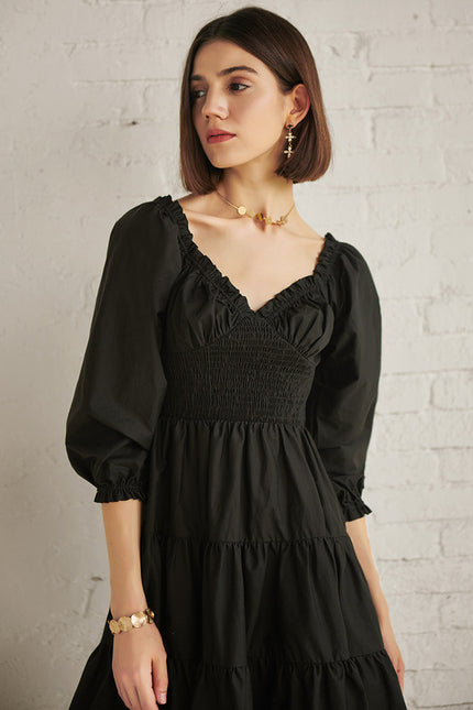 Robe Patineuse Chic Noire - gallery 3