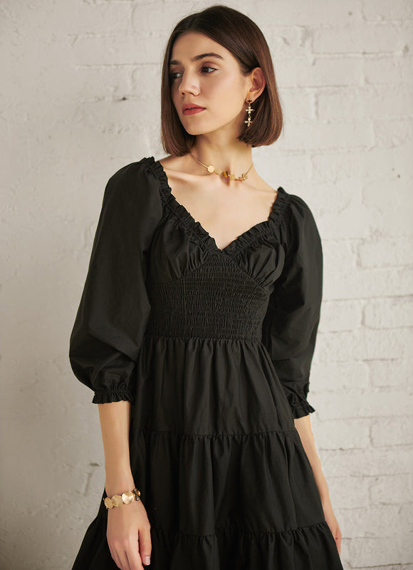 Robe Patineuse Chic Noire - gallery 3