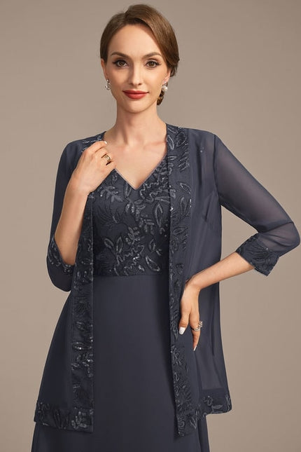 Robe Chic Mousseline Étoilée - gallery 1