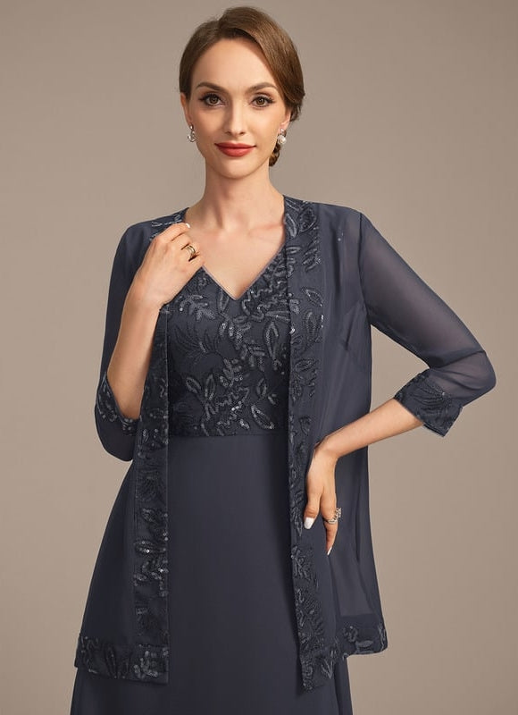 Robe Chic Mousseline Étoilée - gallery 1