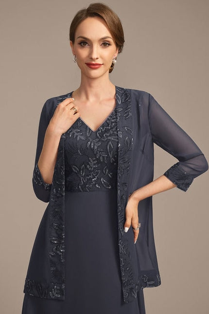 Robe Chic Mousseline Étoilée - gallery 1